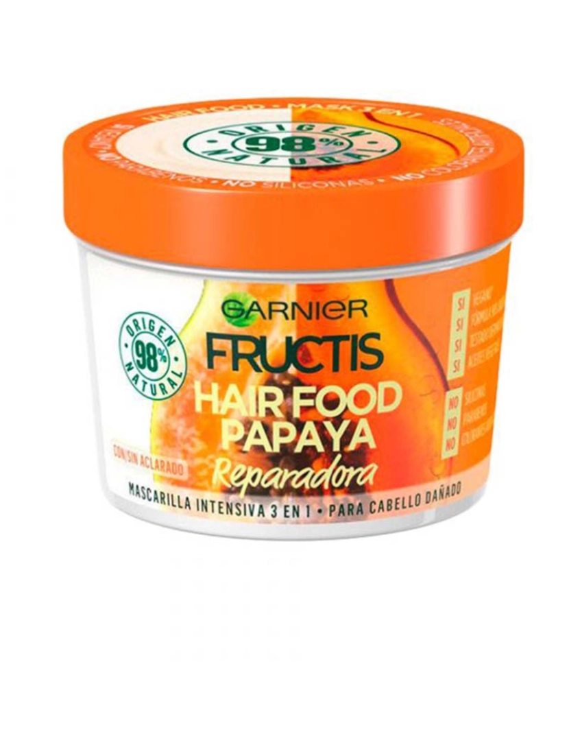 Garnier - Máscara Reparadora Papaia Fructis Hair Food 390Ml