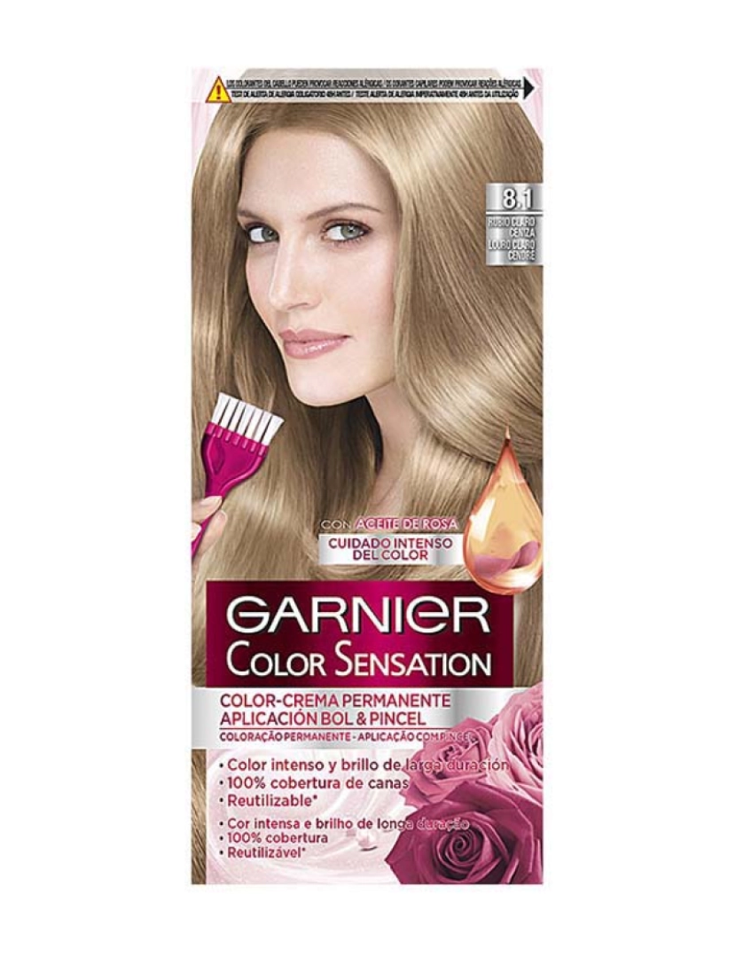 Garnier - Coloração Color Sensation #8,1 rubio claro cinza