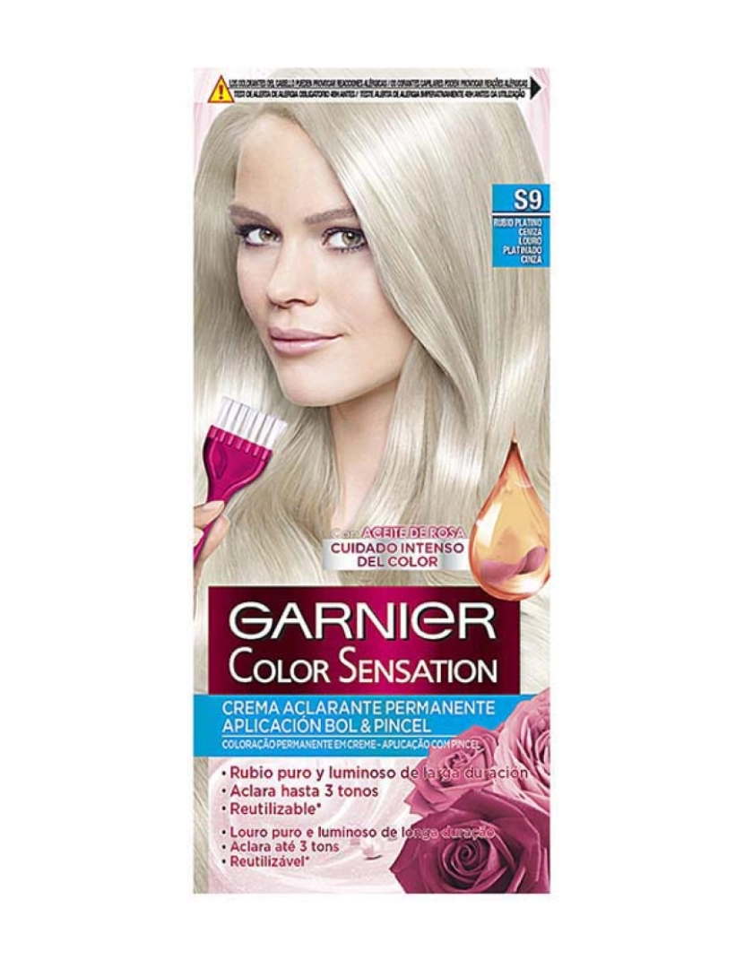 Garnier - Coloração Color Sensation #S9 rubio platino cinza