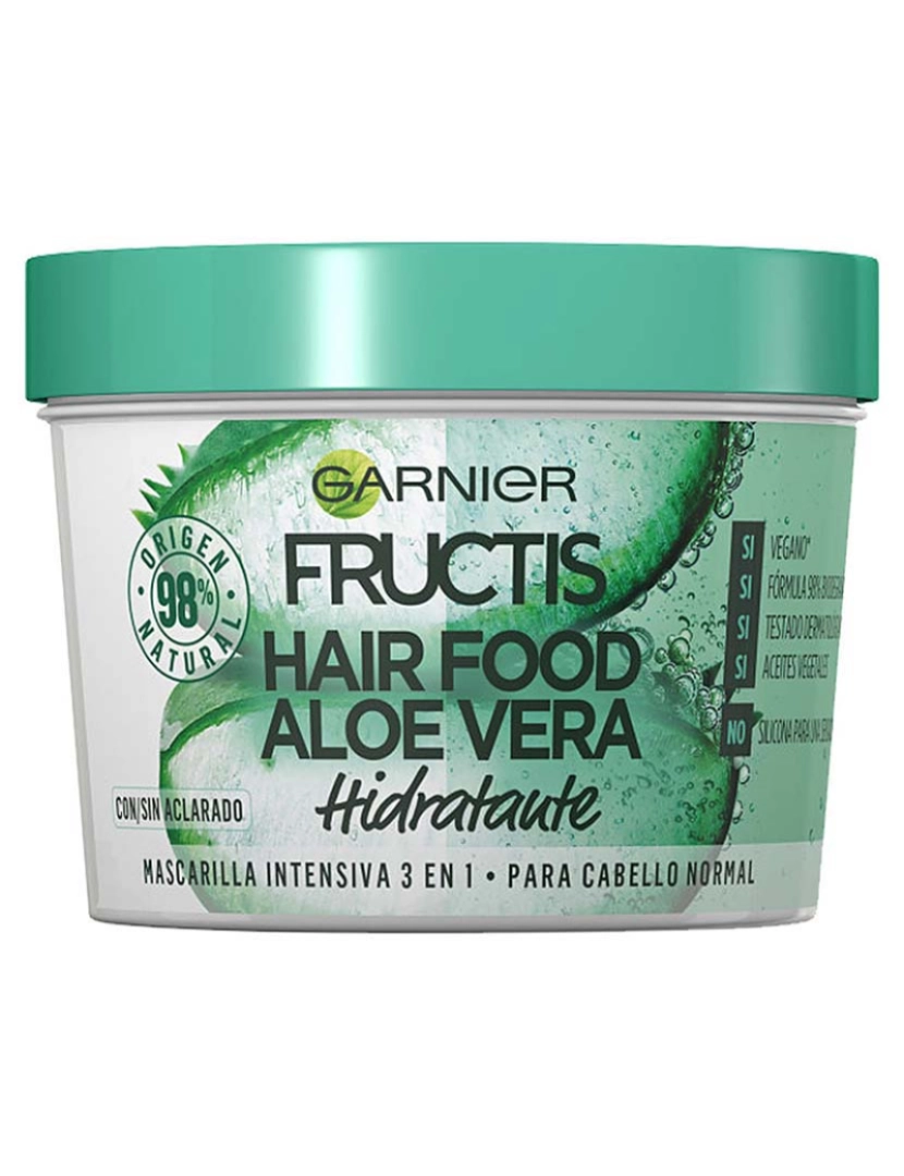 Garnier - Máscara Hidratante Aloe Vera Fructis Hair Food 390Ml