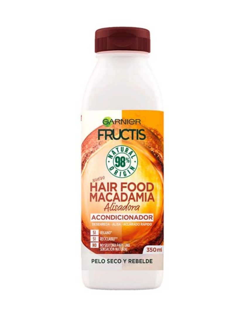 Garnier - Suavizante Alisador Macadamia Fructis Hair Food 350Ml