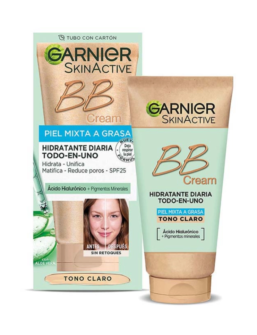 Garnier - Skinactive Bb Cream Piel Mixta A Grasa Spf25 #Light
