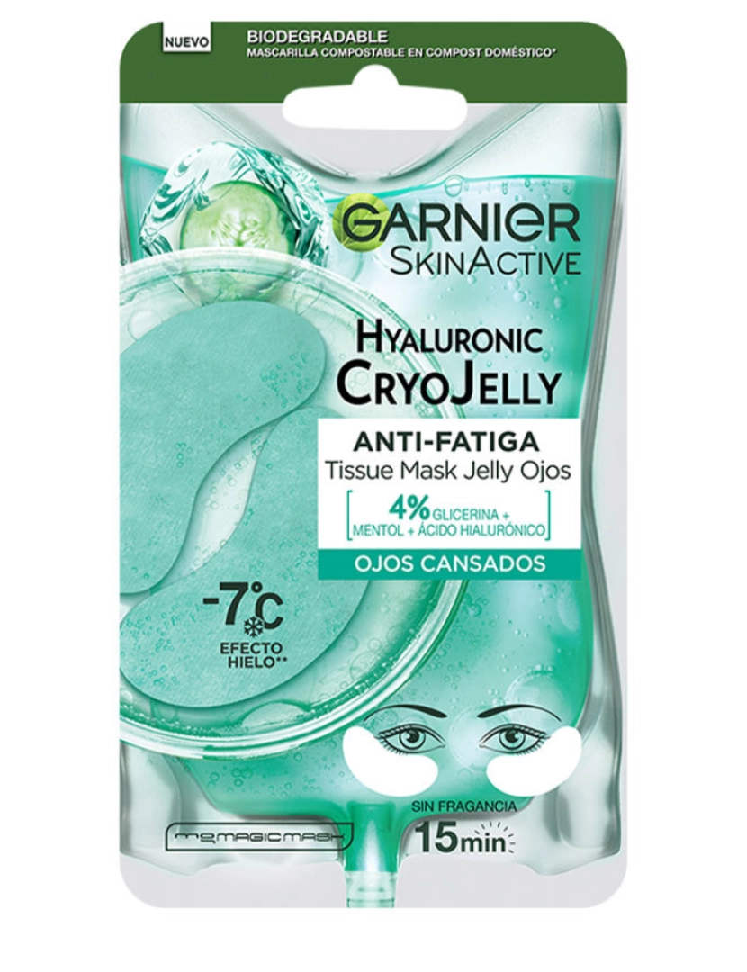 Garnier - Hyaluronic Cryojelly Máscara De Tecido Anti-fadiga Olhos 5 Gr 5 g