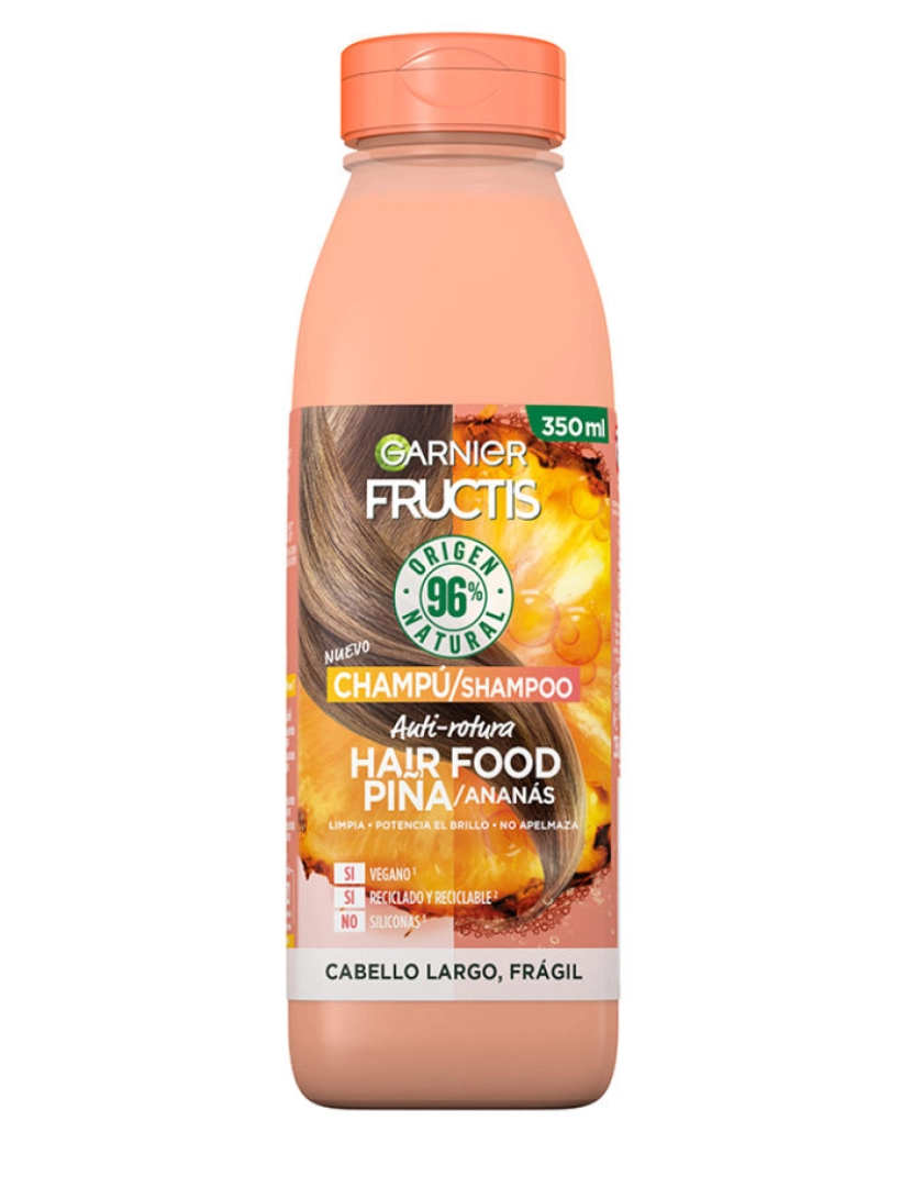imagem de Fructis Hair Food Champô Anti-quebra Ananás Garnier 350 ml1