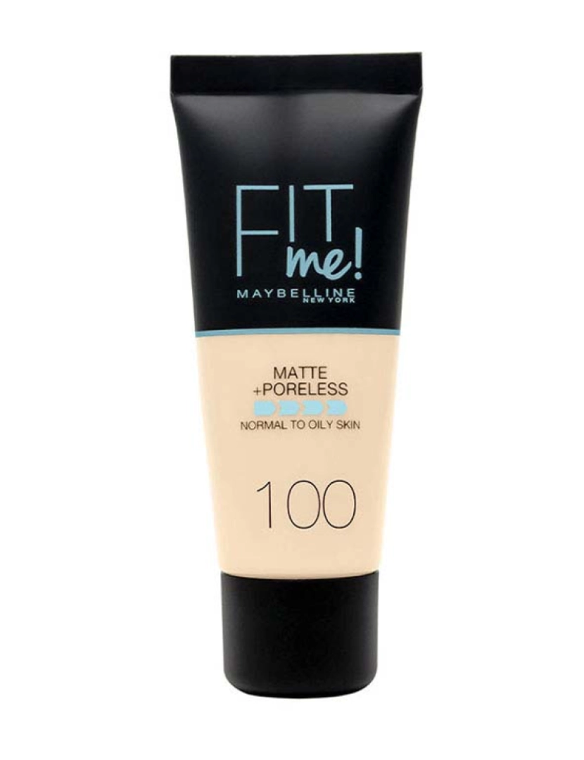 Maybelline - Fit Me! Foundation Matte+Poreless #100-Warm Ivory 30 Ml