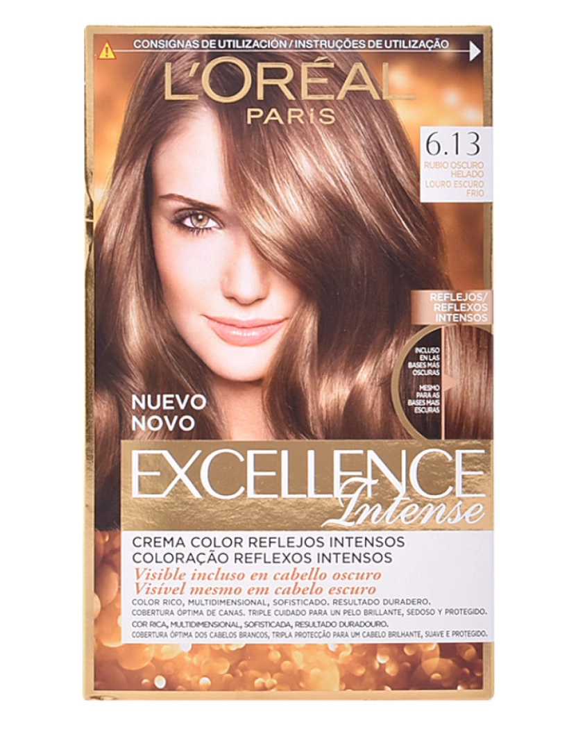 L'ORÉAL PARIS - Excellence Intense Tinte #6,13-rubio Oscuro Helado L'Oréal Paris