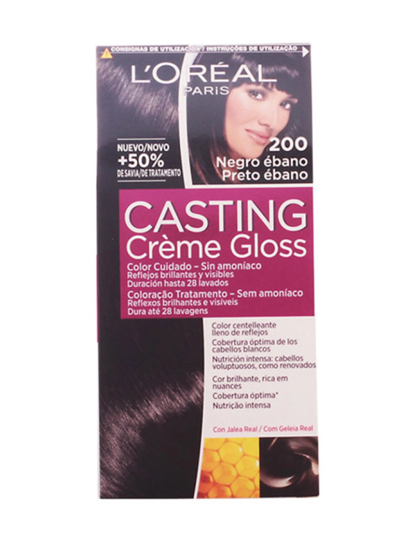 L'Oréal - Casting Creme Gloss 200-Preto Ébano