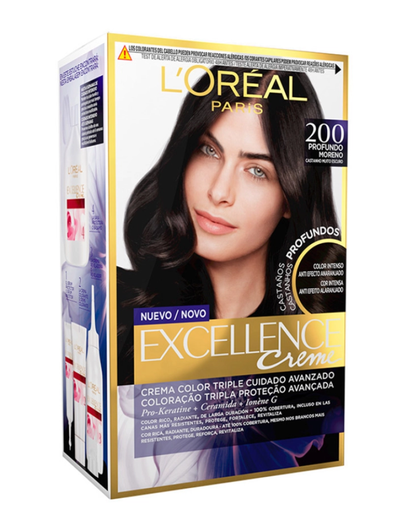 L'Oréal - Tinta Excellence Brunette 200-Castanho Muito Escuro Real