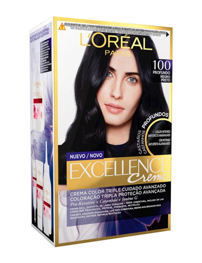 L'Oréal - Tinta Excellence Brunette #100-Preto Real