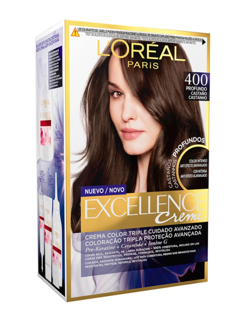 L'Oréal - Tinta Excellence Brunette 400-Castanho Real