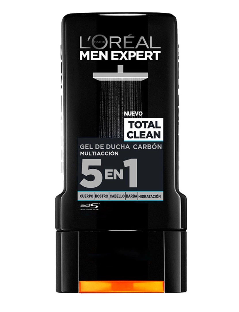imagem de Men Expert Gel Ducha Total Clean Carbón L'Oréal Paris 300 ml1