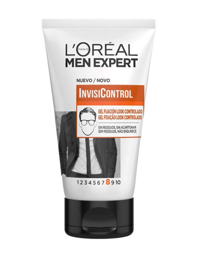 L'Oréal - Gel Fixação Nº8 Men Expert Invisicontrol 150Ml 