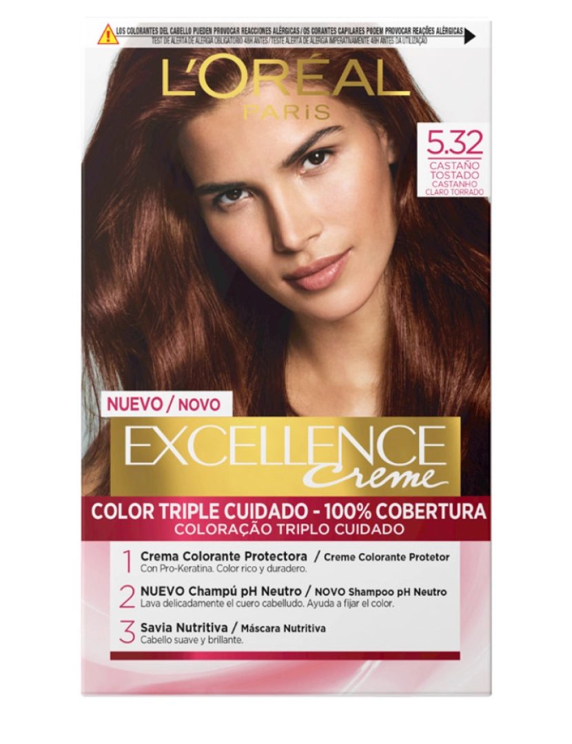 L'Oréal - Tinta Creme Excellence 5.32 Castanho Torrado