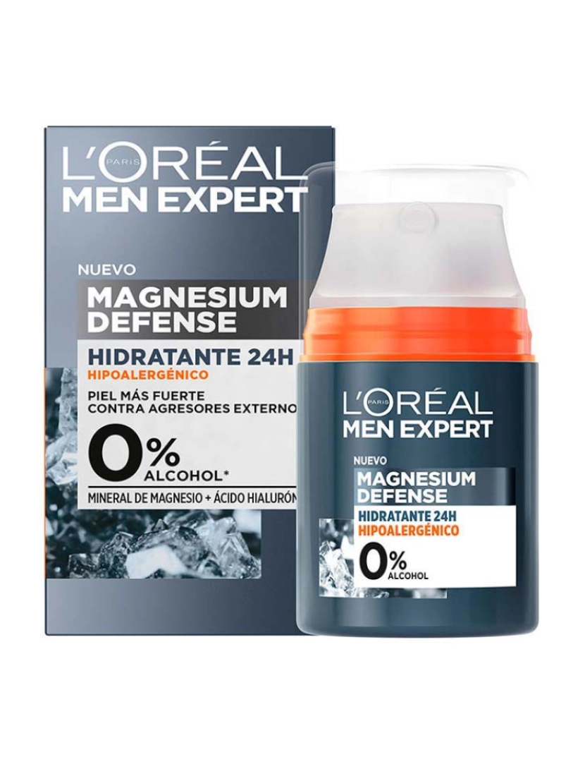 L'Oréal - Creme de Rosto Homem Expert Magnesium Defense Hidratante 24 H 50 Ml