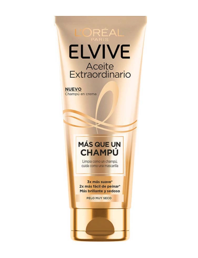 L'Oréal - Elvive Aceite Extraordinario Champú En Crema 250 Ml