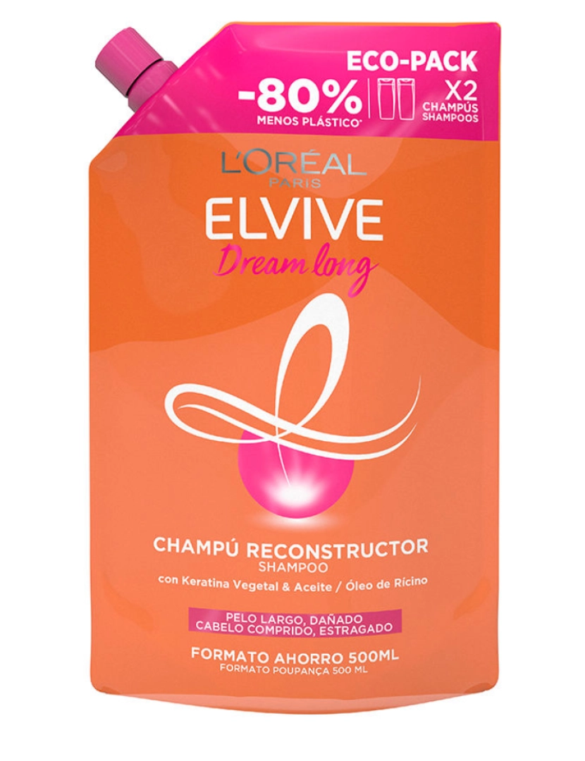 imagem de Elvive Dream Long Champú Reconstructor L'Oréal Paris 500 ml1