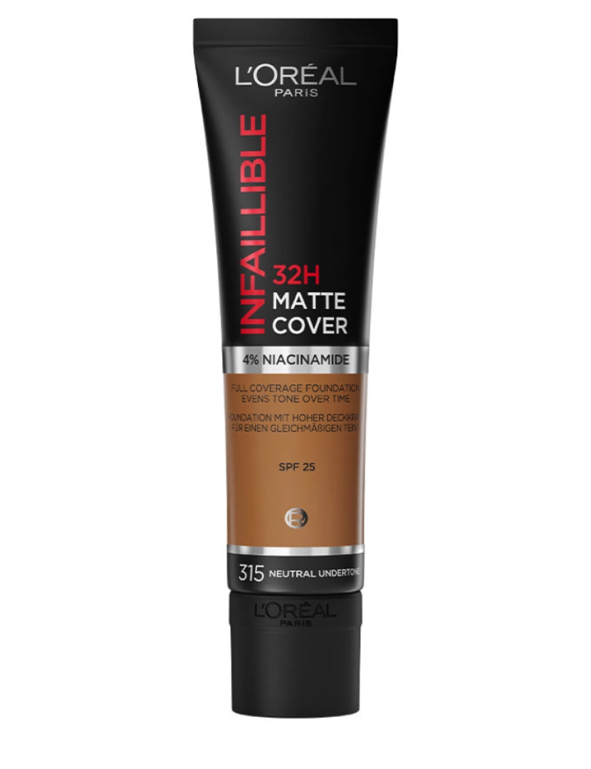 L'ORÉAL PARIS - Infaillible 32h Matte Cover Foundation #315 Neutral Undertone 1 U 30 ml