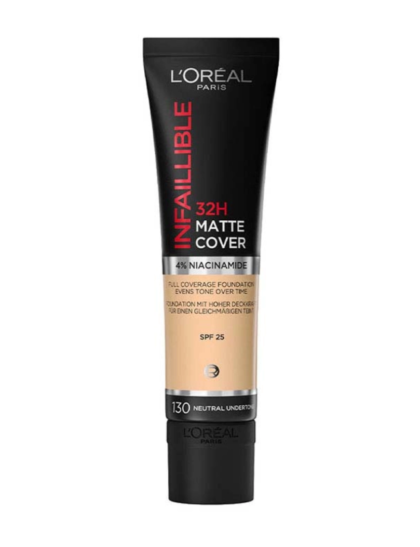 L'ORÉAL PARIS - Infaillible 32H Matte Cover Foundation #130 Neutral Undertone 30 Ml