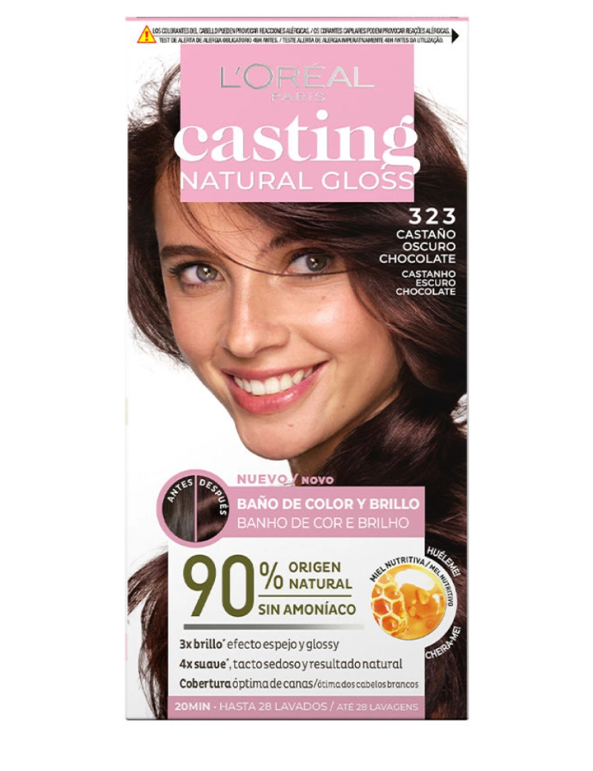 imagem de Casting Natural Gloss #323-castaño Oscuro Chocolate L'Oréal Paris 180 ml1