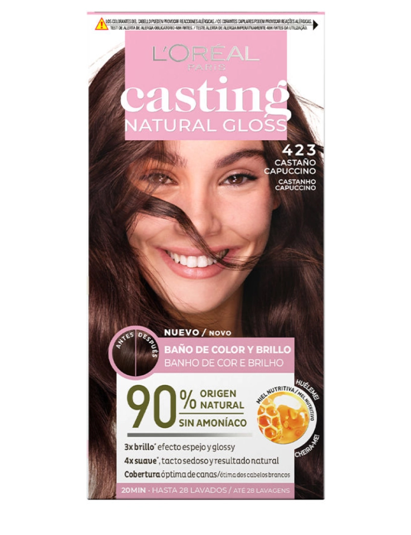 imagem de Casting Natural Gloss #423-castaño Capuccino L'Oréal Paris 180 ml1