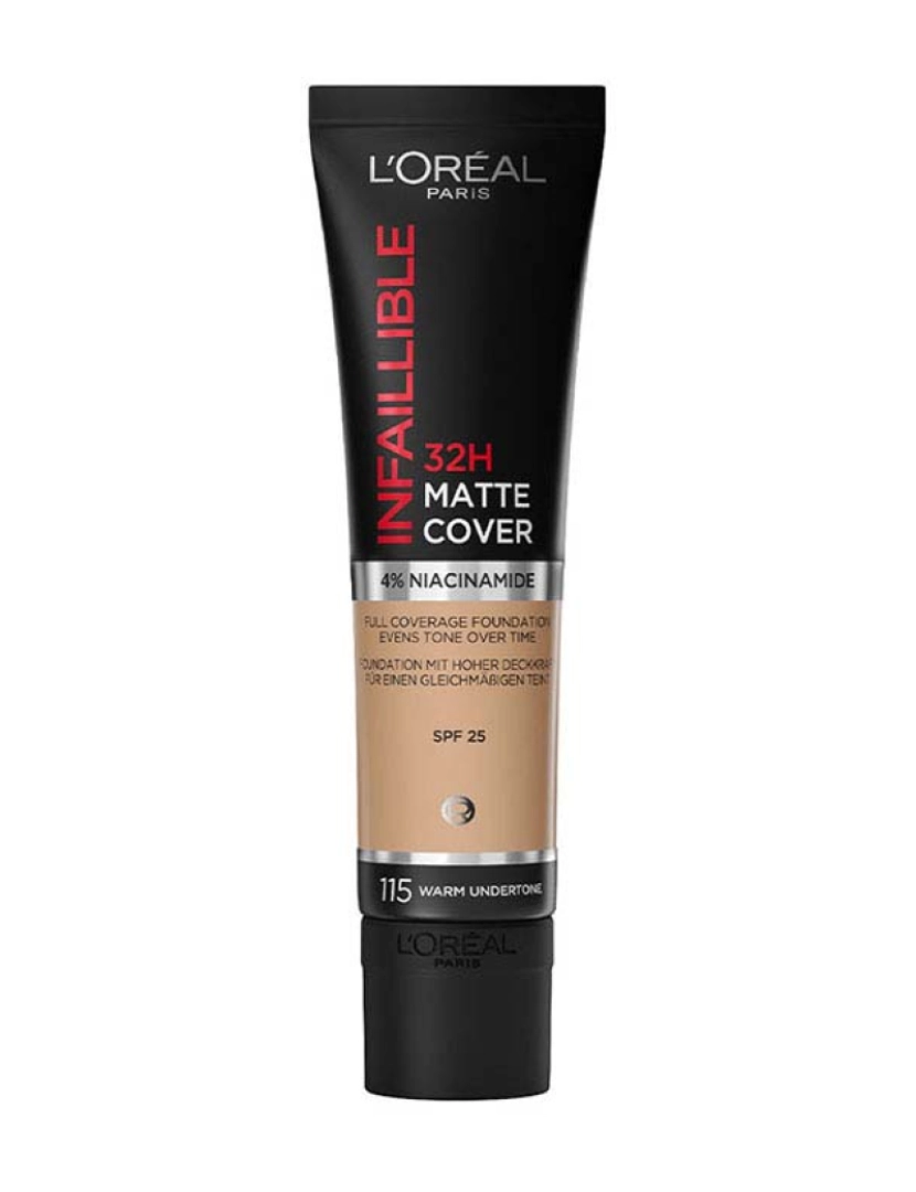 L'ORÉAL PARIS - Infaillible 32H Matte Cover Foundation #115 Warm Undertone 30 Ml