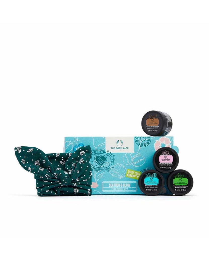 imagem de Conjunto de Cosmética Unissexo The Body Shop Slather Glow 5 Peças1