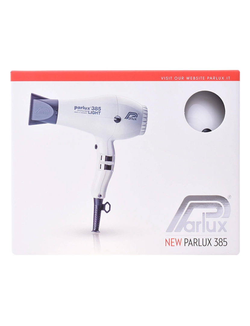 Parlux - Hair Dryer 385 Power Light Ionic & Ceramic White Parlux