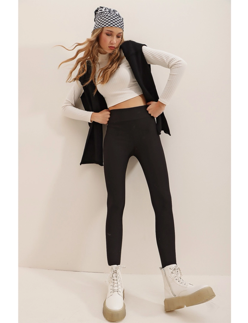 Vaggon - Leggings Senhora Preto