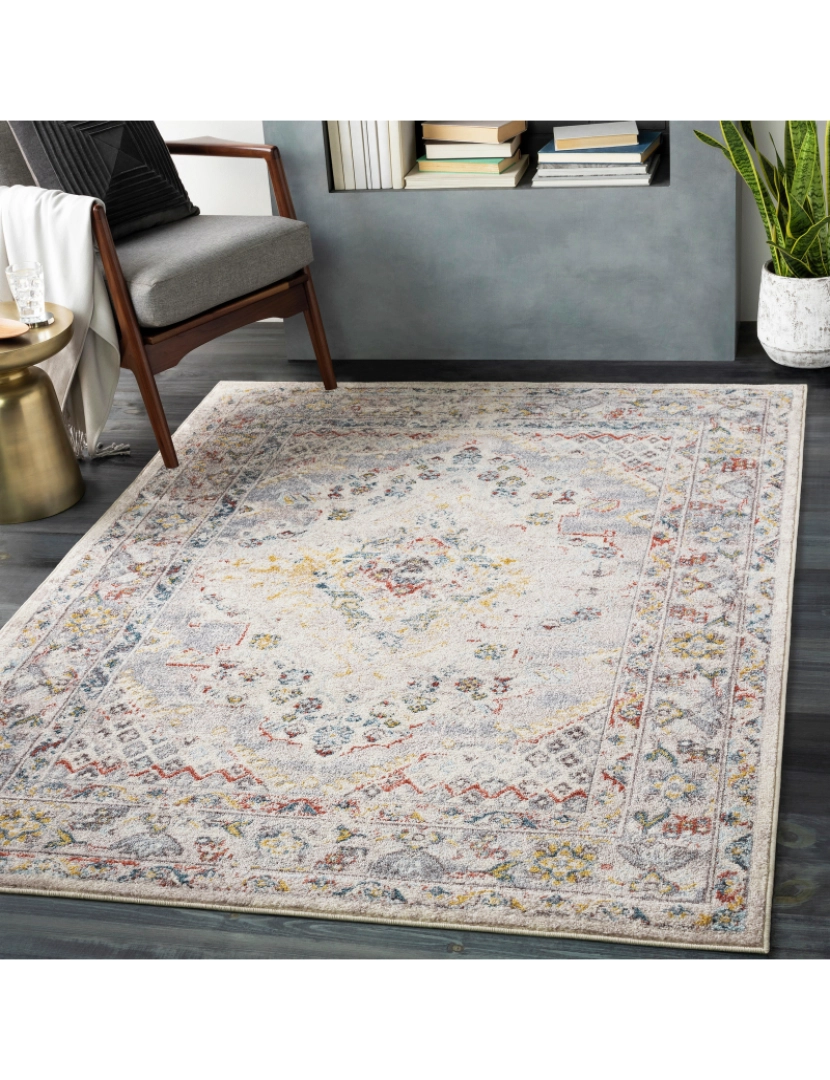 Surya - Tapete Vintage Oriental - AVA - 200 x 275 cm - Multicolor - Cantanho e Creme