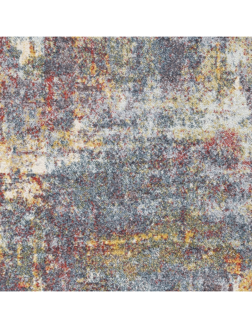 imagem de Tapete Abstracto Moderno - CASSANDRA - 157 x 213 cm - Multicolor - Azul e Vermelho5