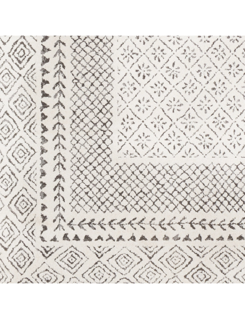 imagem de Tapete Geométrico Escandinavo - AMBER - 120 x 170 cm - Cinza e Bege6