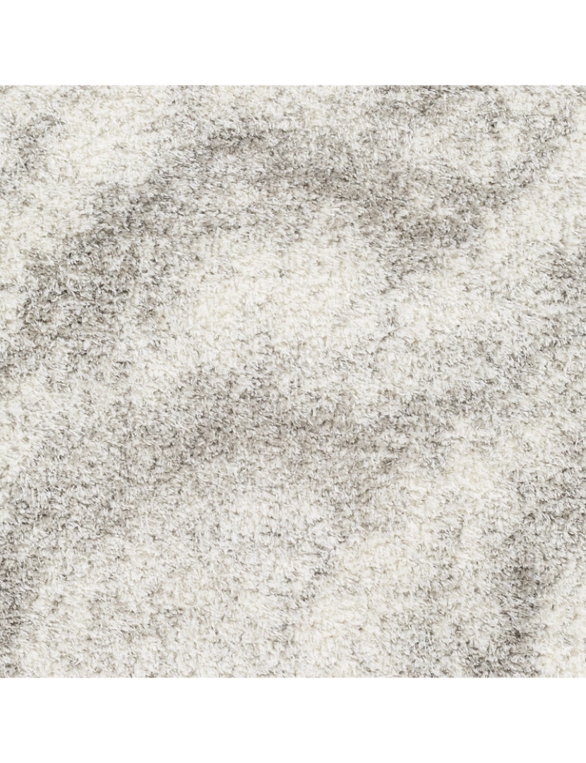 imagem de Tapete Shaggy Escandinavo - CLAUDIA - 160 x 213 cm - Creme e Cinza6