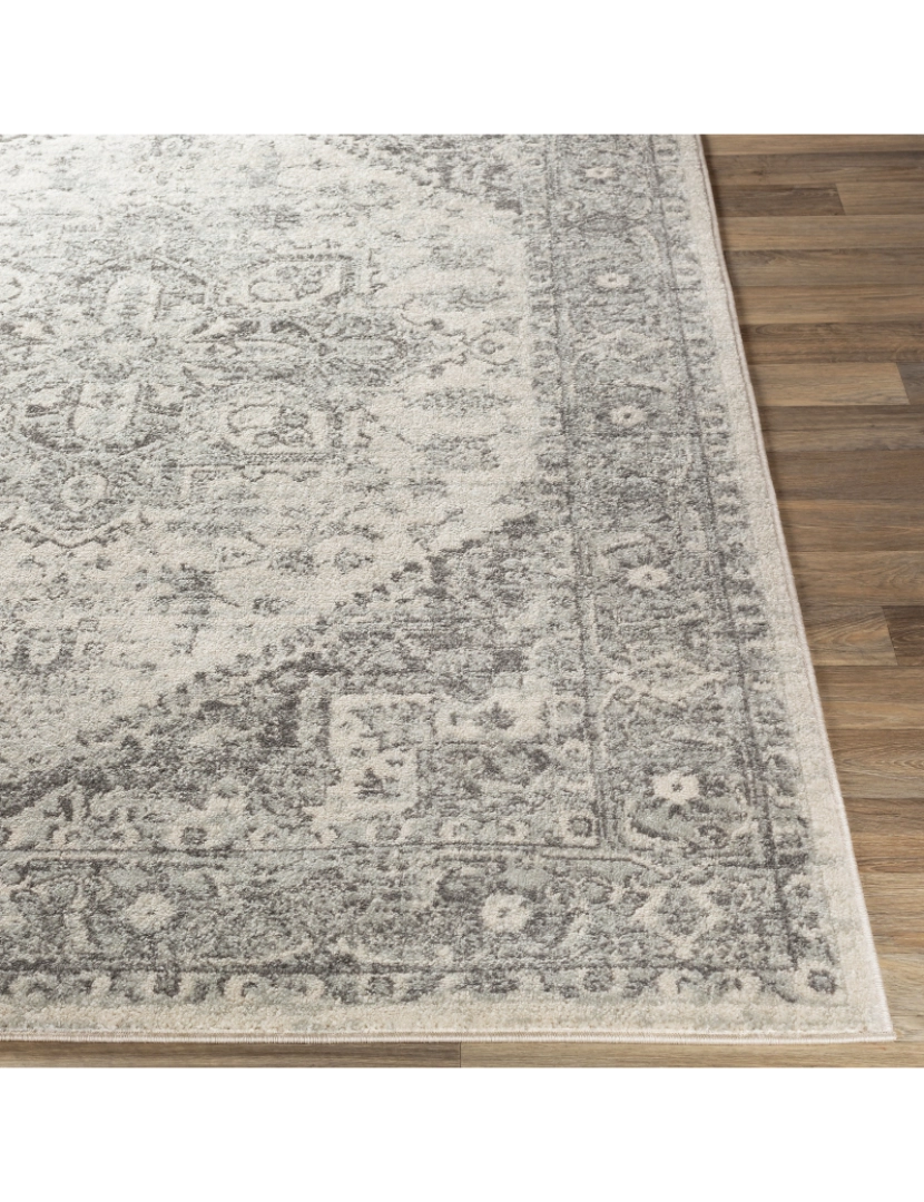 imagem de Tapete Vintage Oriental - FARAH - 160 x 220 cm - Cinza e Antracite5