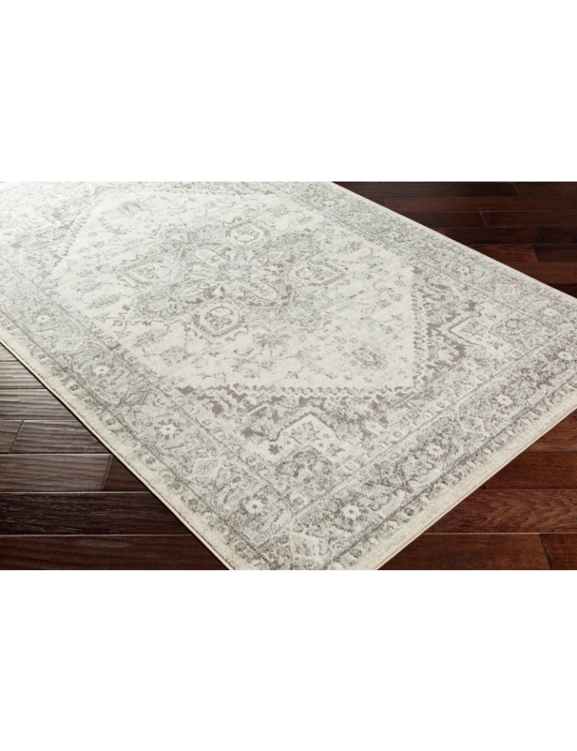 imagem de Tapete Vintage Oriental - FARAH - 160 x 220 cm - Cinza e Antracite7