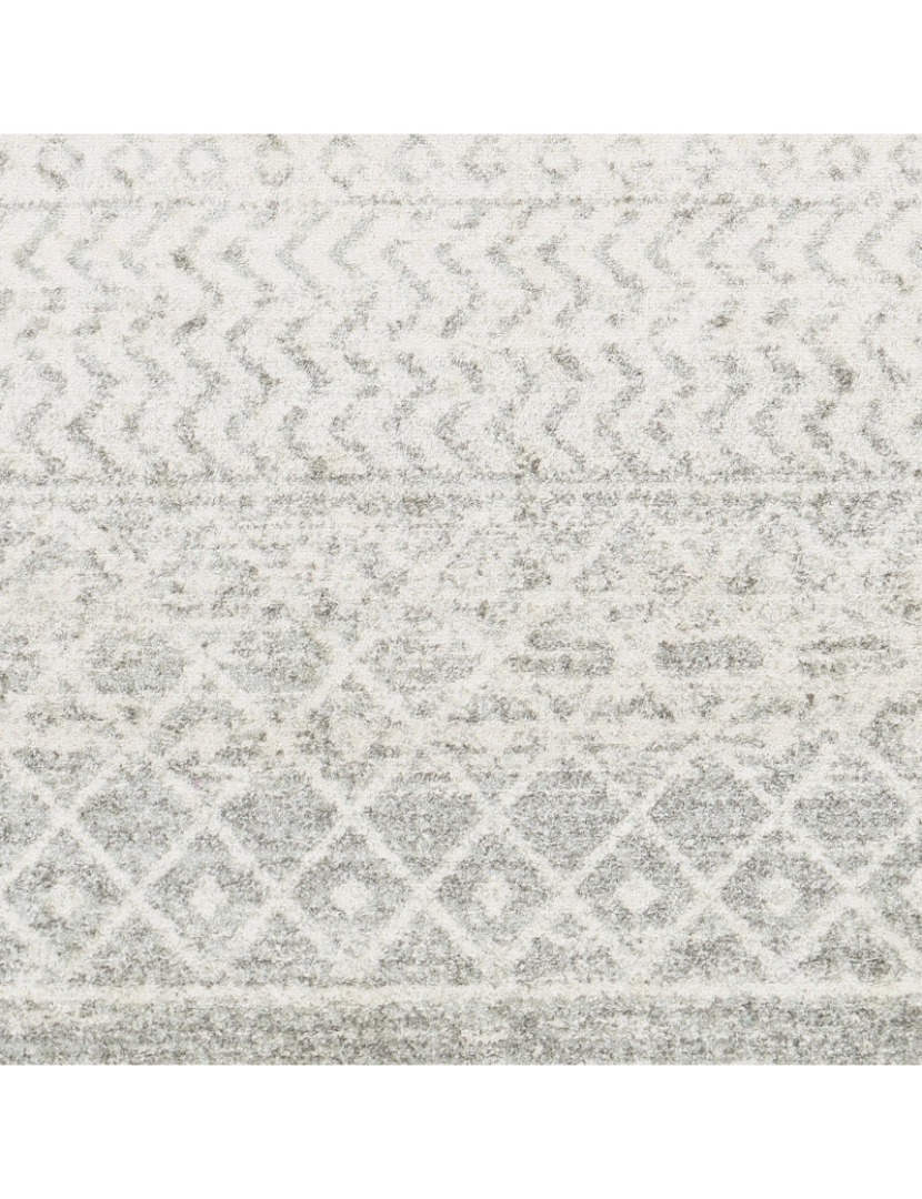 imagem de Tapete Geométrico Escandinavo - MILA - 120 x 170 cm - Cinza e Branco6