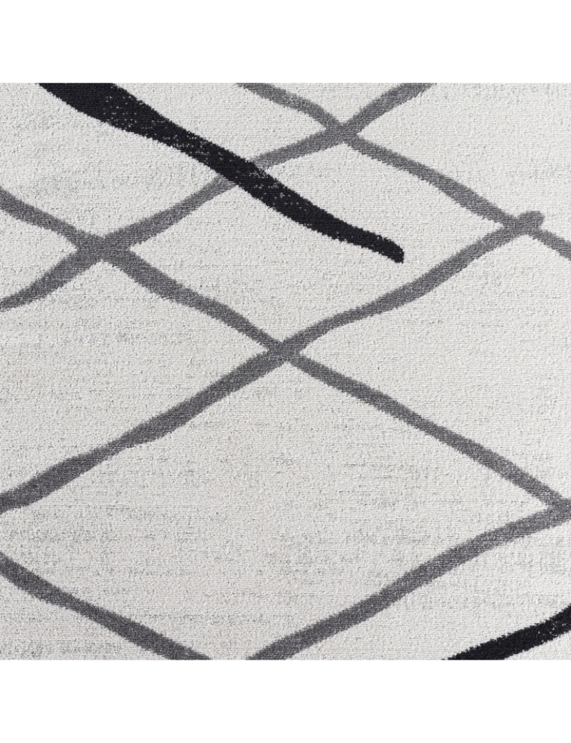 imagem de Tapete Geométrico Escandinavo - FREYA - 120 x 170 cm - Branco e Cinza6