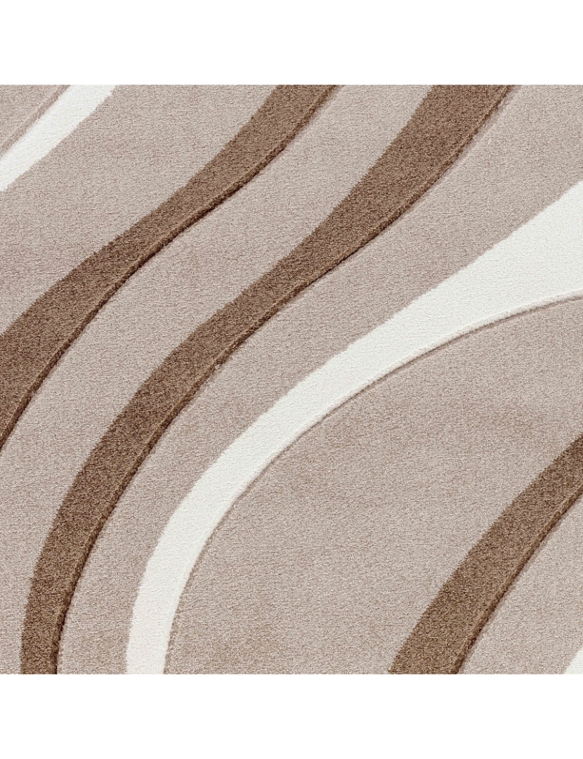 imagem de Tapete Geométrico Escandinavo - WHITNEY - 200 x 275 cm - Castanho e Castanho Escuro6