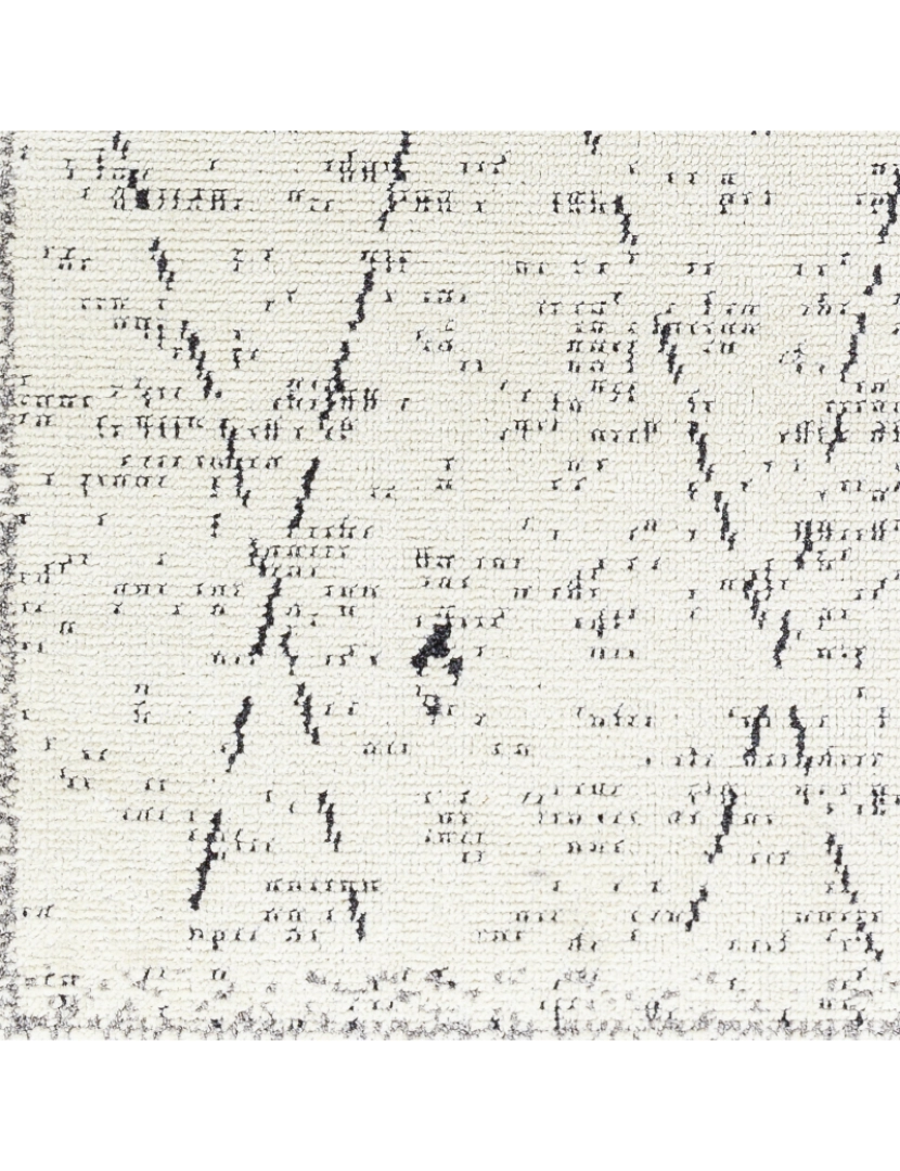 imagem de Tapete Geométrico Escandinavo - ADA - 200 x 275 cm - Marfim e Preto6