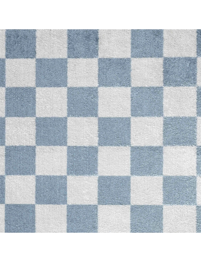 imagem de Tapete Laváveis à Máquina - Geométrico Moderno - CHELSEA - 160 x 213 cm - Creme e Azul6