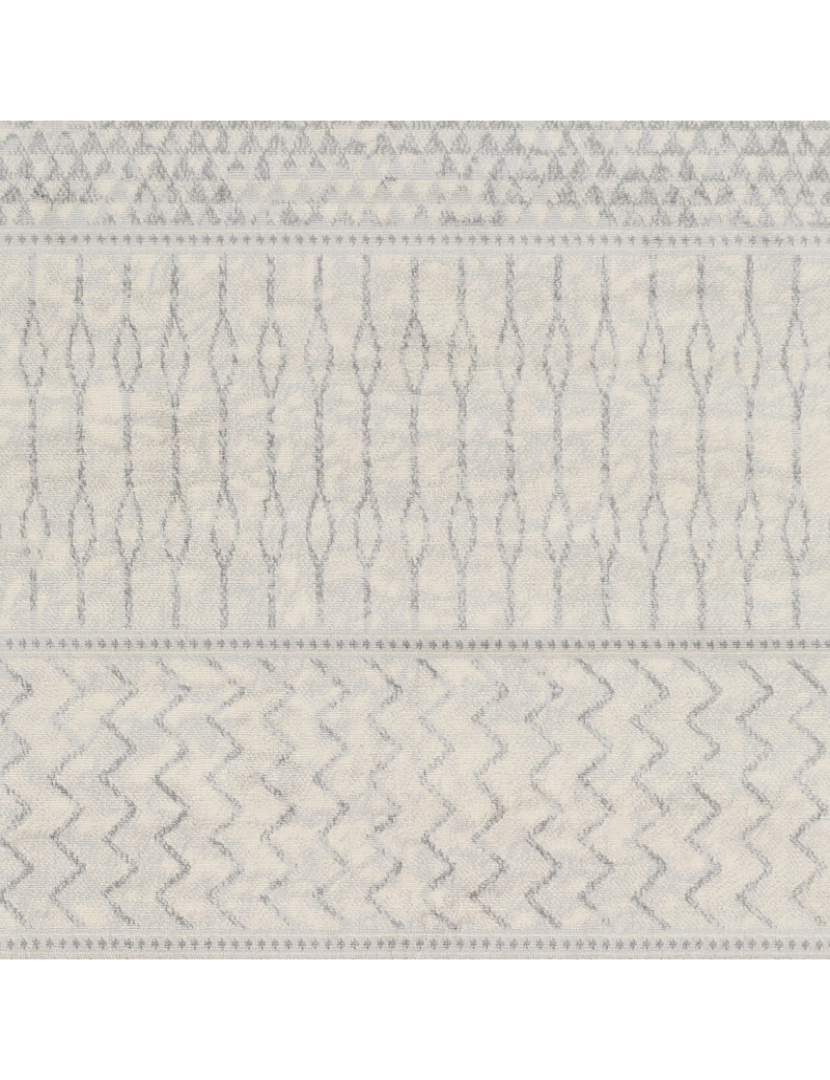 imagem de Tapete Geométrico Escandinavo - ADELE - 130 x 180 cm - Cinza e Marfim6