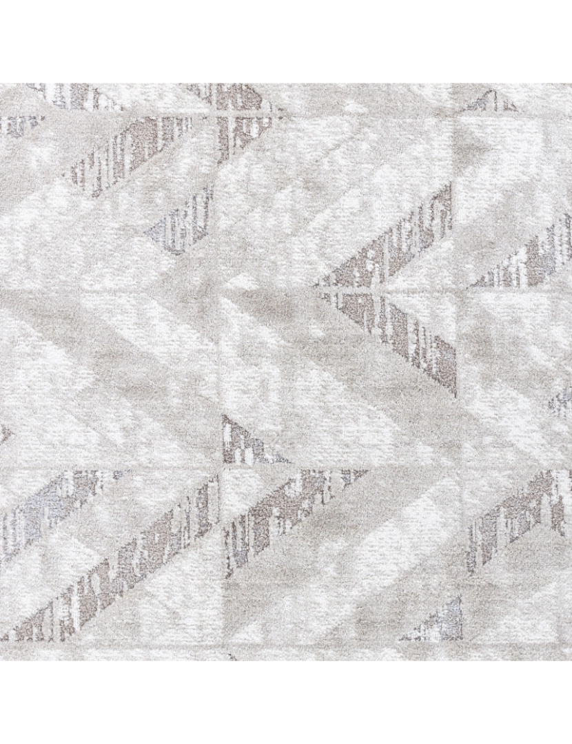 imagem de Tapete Geométrico Escandinavo - DIANA - 80 x 150 cm - Branco e Cinza Claro6