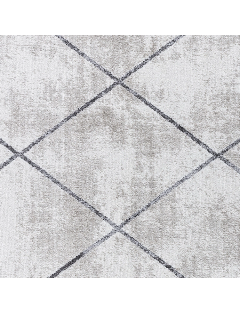 imagem de Tapete Geométrico Escandinavo - GALA - 120 x 170 cm - Cinza e Branco6