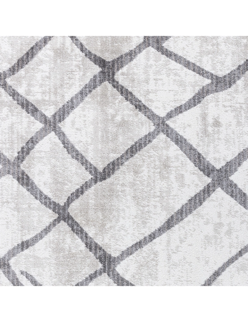 imagem de Tapete Geométrico Escandinavo - GLORIA - 200 x 275 cm - Cinza e Branco6