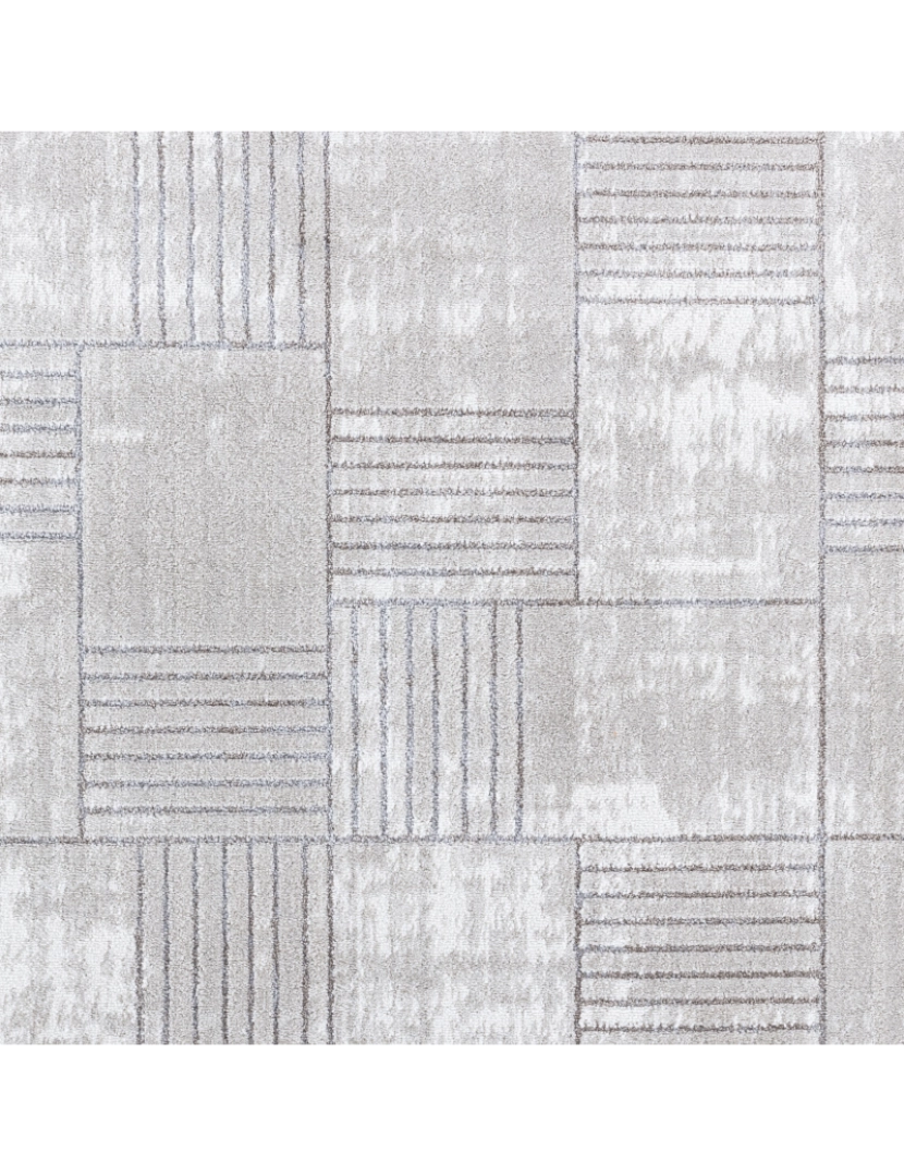 imagem de Tapete Geométrico Escandinavo - IZZY - 200 x 275 cm - Cinza e Branco6