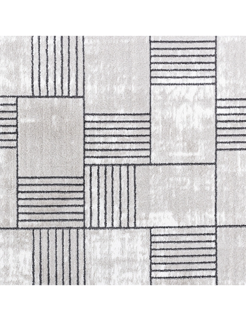 imagem de Tapete Geométrico Escandinavo - INDY - 200 x 275 cm - Cinza e Cinza Escuro6
