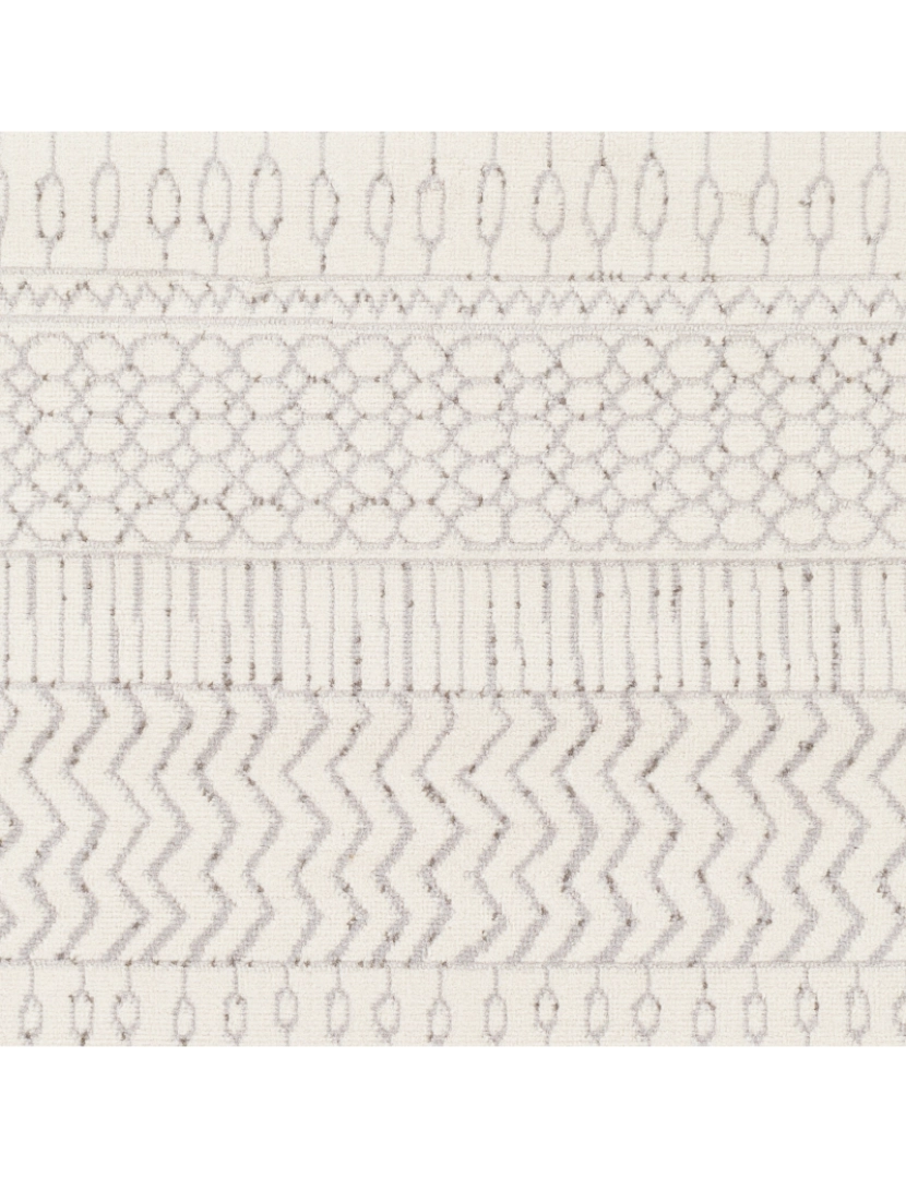 imagem de Tapete Geométrico Escandinavo - BIANCA - 152 x 213 cm - Cinza Claro e branco6