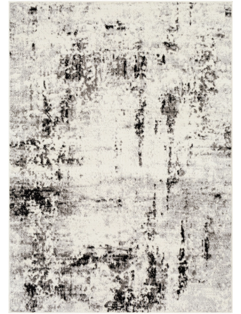 imagem de Tapete Abstracto Moderno - NATALIA - 152 x 213 cm - Preto e Branco2