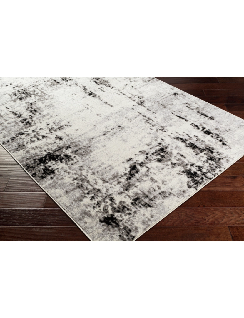 imagem de Tapete Abstracto Moderno - NATALIA - 152 x 213 cm - Preto e Branco7