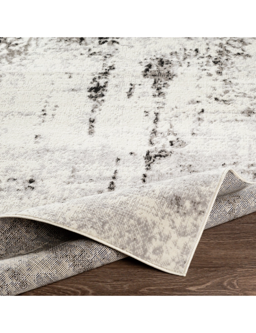 imagem de Tapete Abstracto Moderno - NATALIA - 200 x 275 cm - Preto e Branco3