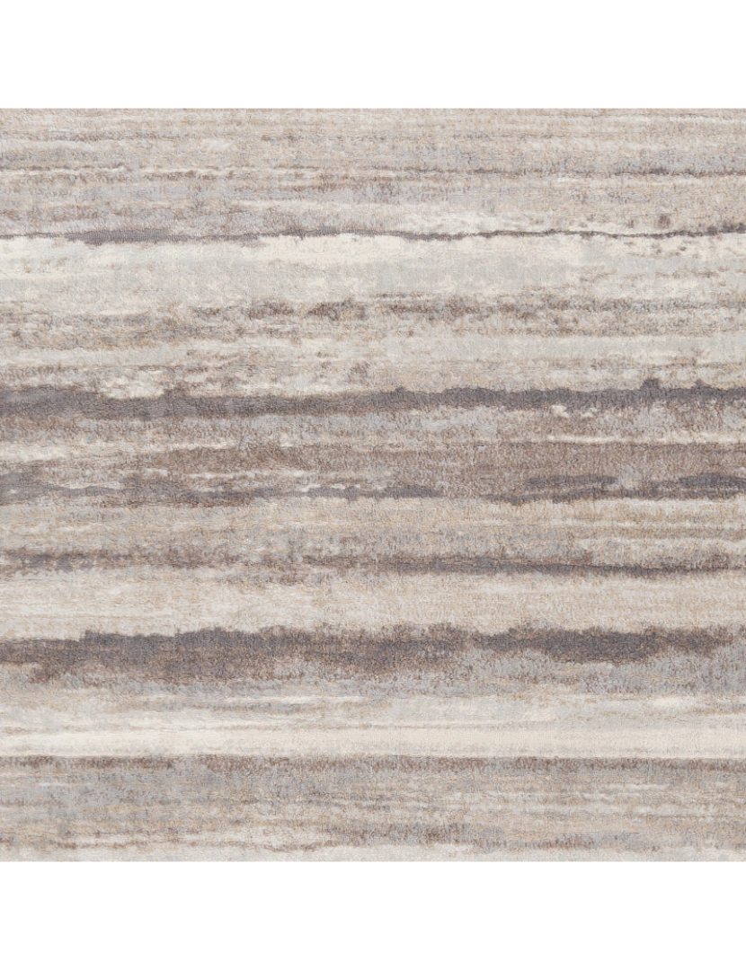 imagem de Tapete Abstracto Listrado - PANDORA - 160 x 215 cm - Castanho e Cinza6